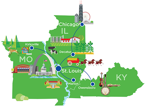 Cape Air Midwest | Flights from Hubs at St. Louis or Chicago
